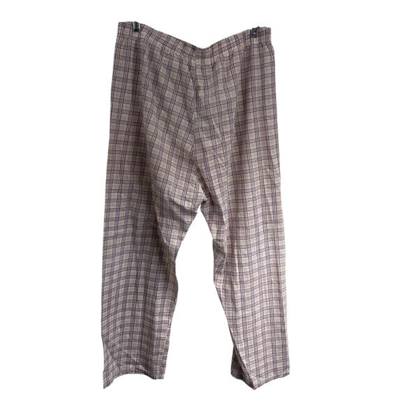 VTG PCA Perma Press Men's 2 Piece Pajama Set Sz L Top Bottom Plaid Grandpa Comfy - Picture 8 of 9